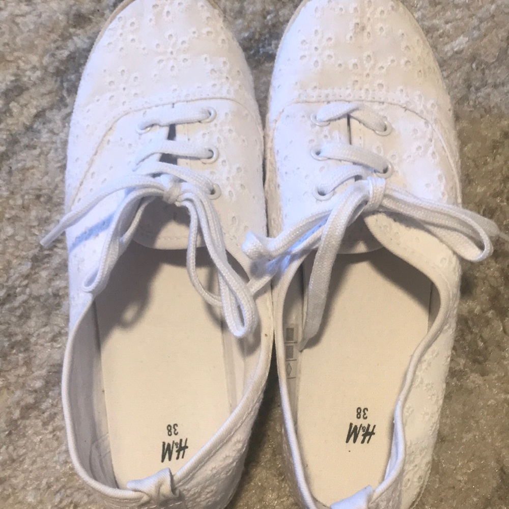 White sneakers